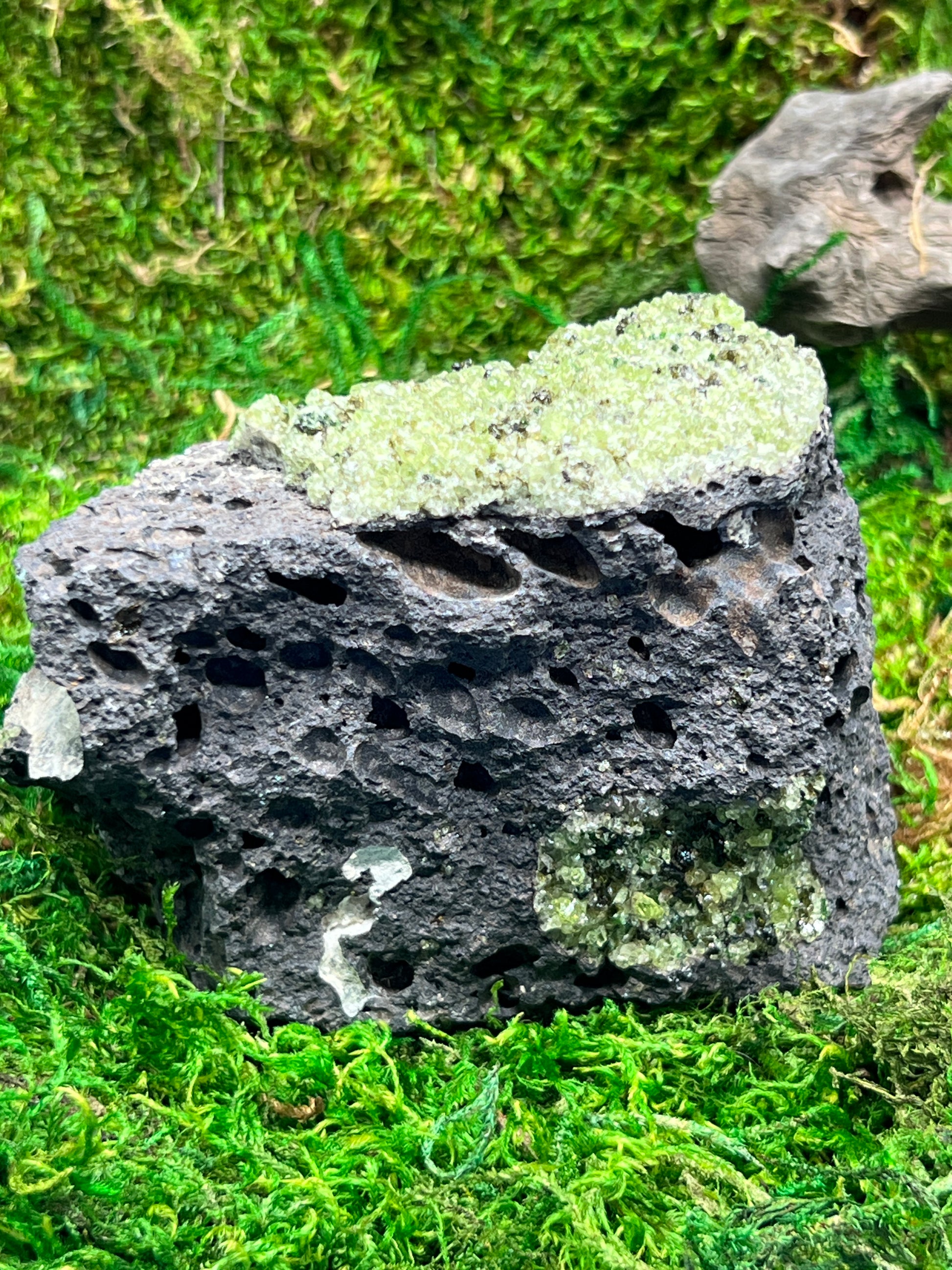 Peridot in Basalt