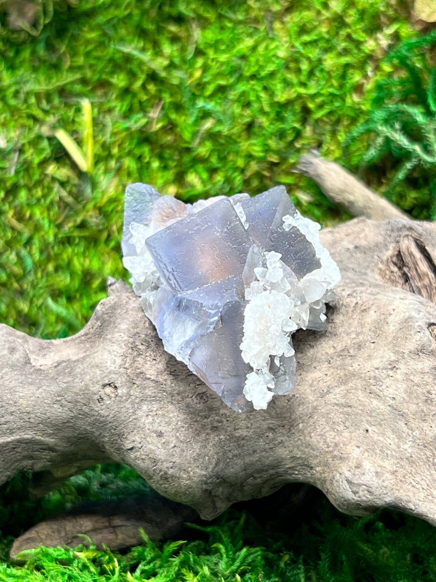 Fluorite with Calcite - Balochistan Specimen
