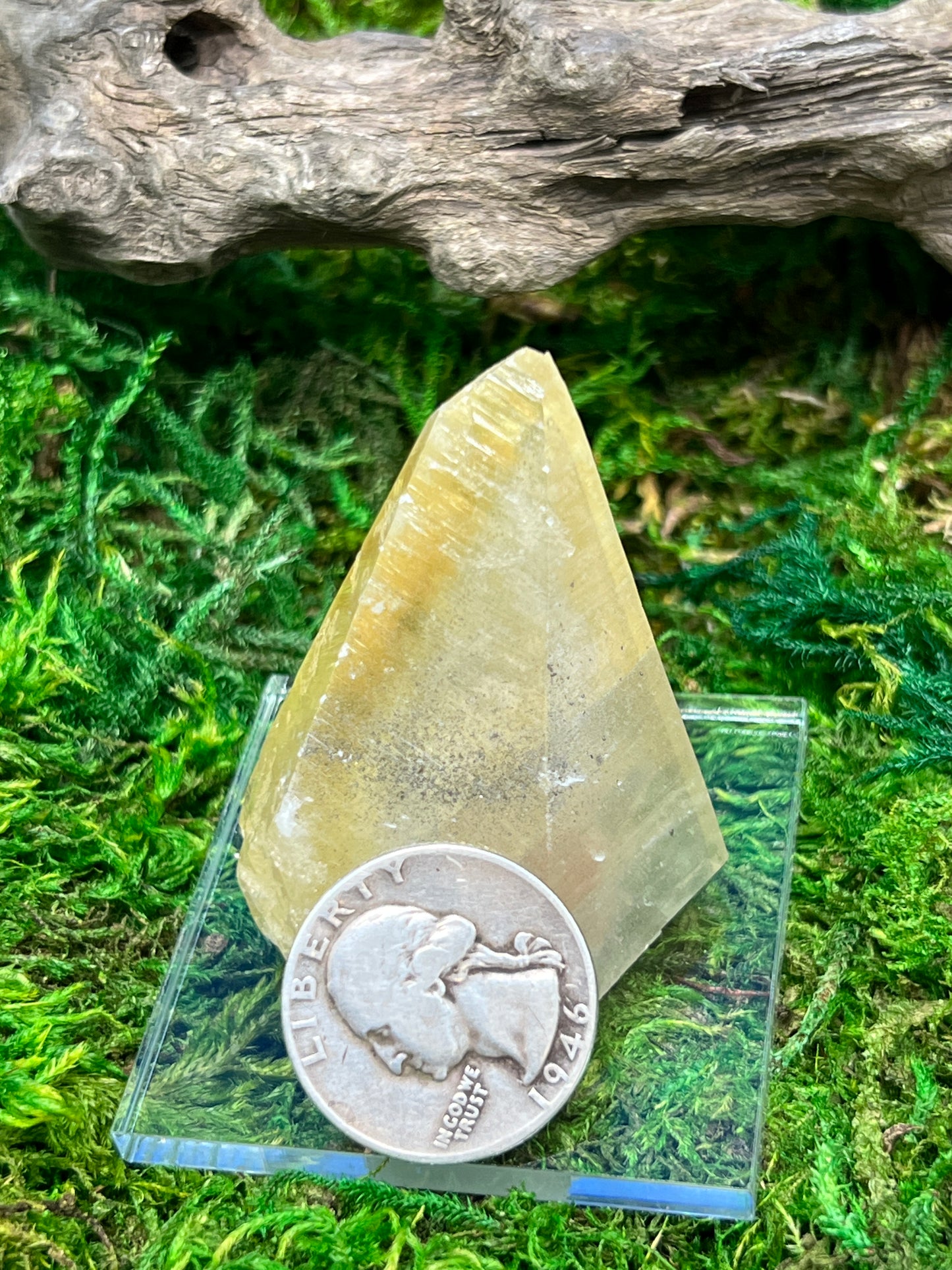 Natural Calcite Crystal from Fletcher Mine