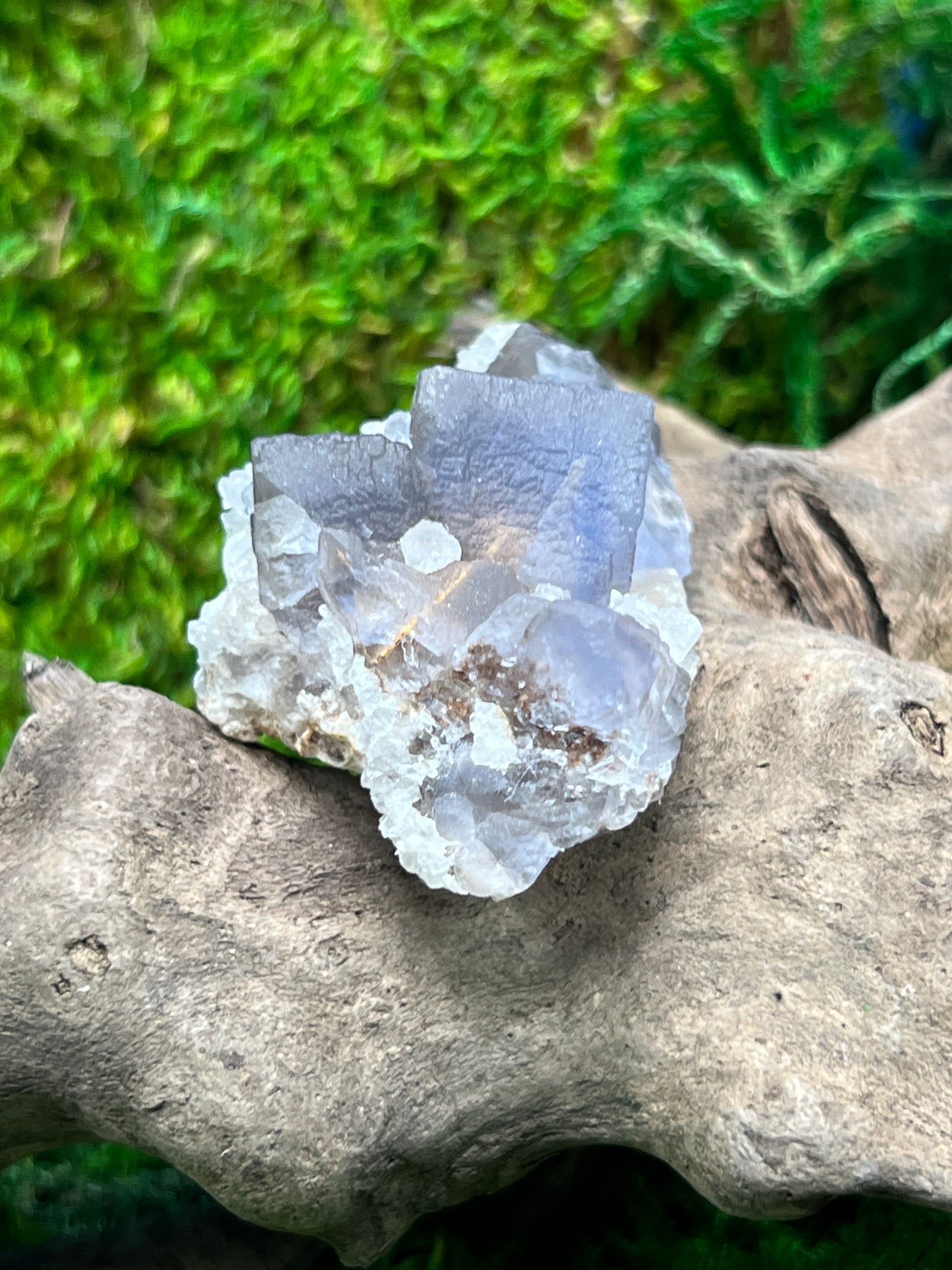 Fluorite with Calcite - Balochistan Specimen