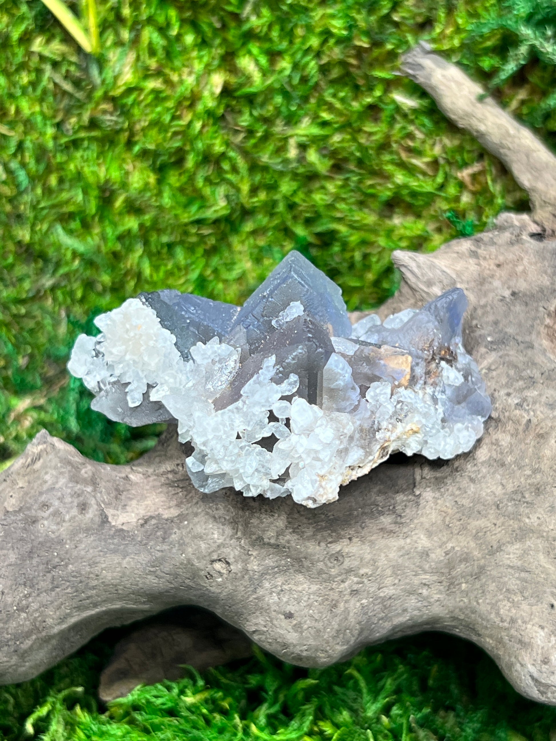 Fluorite with Calcite - Balochistan Specimen