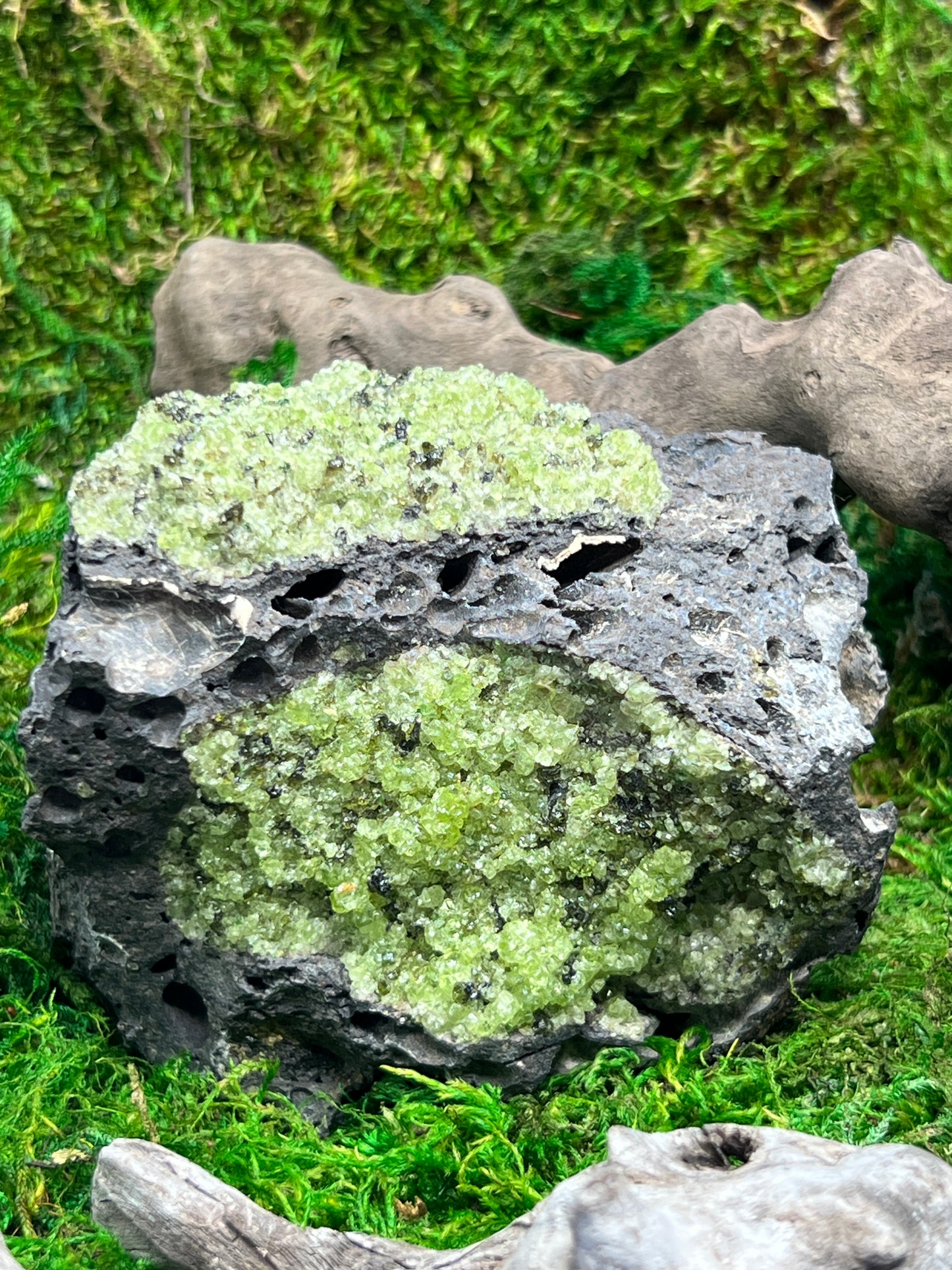Peridot in Basalt