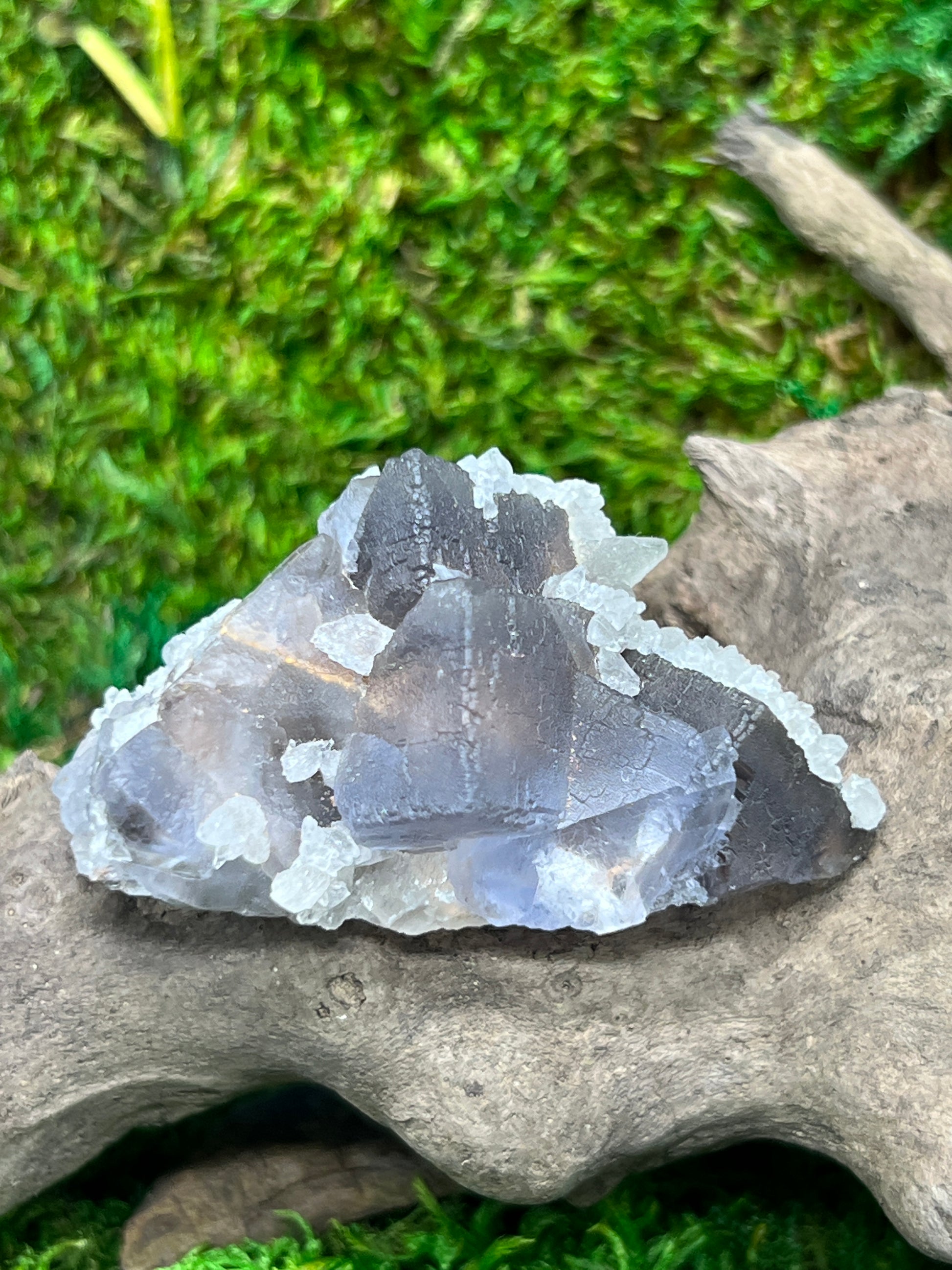 Fluorite with Calcite - Balochistan Specimen