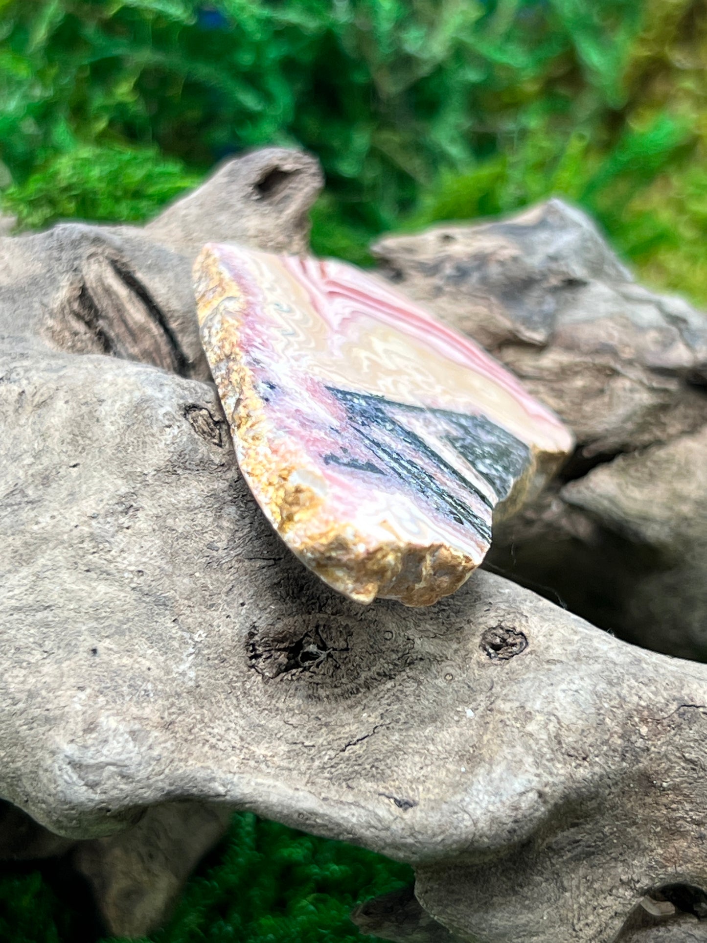 Polished Rhodochrosite Slab from Argentina