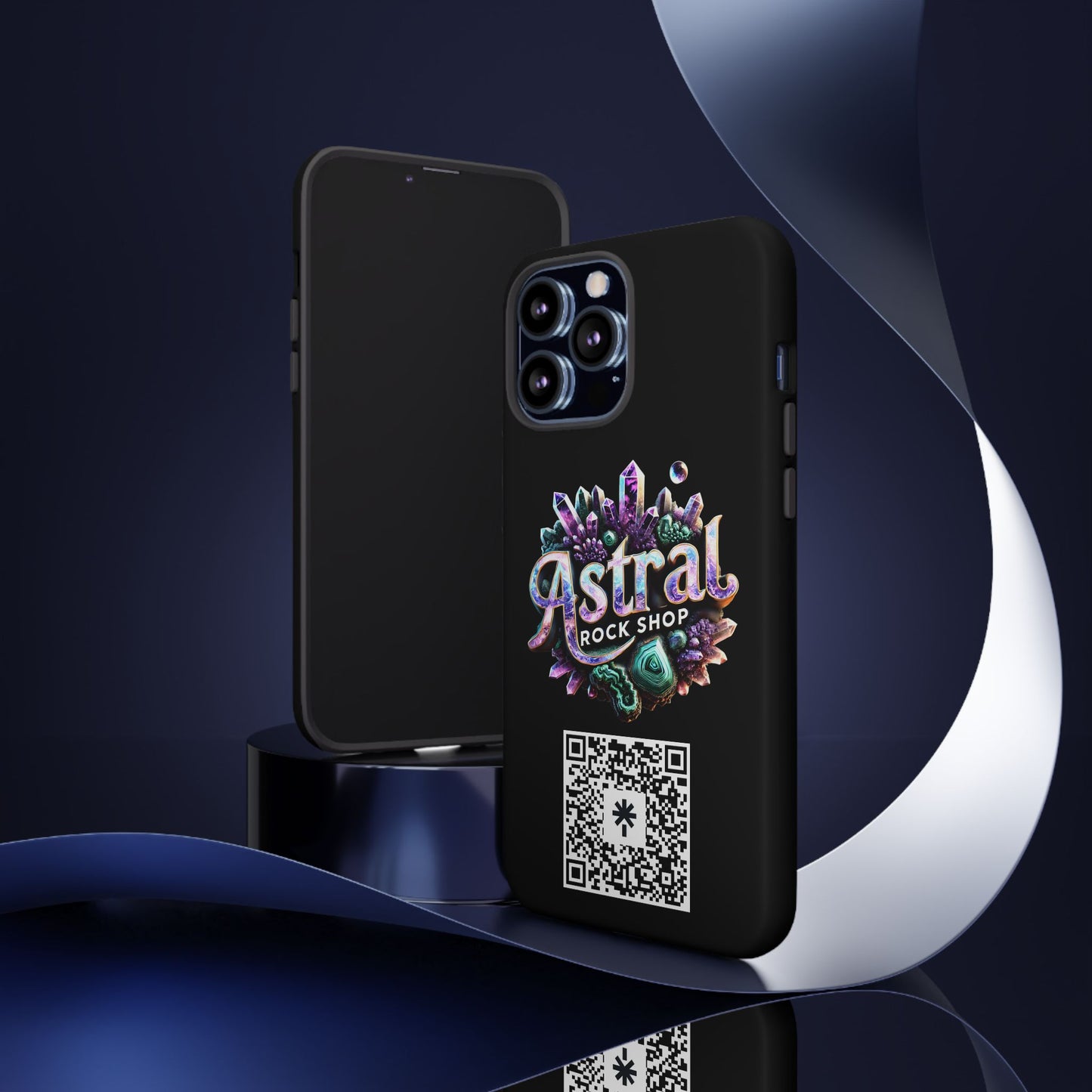 Crystal-Themed Phone Case for Astral Rock Shop, Durable Phone Cover for Gift Giving, Unique Mineral Lover's Accessory, Gemstone [...]