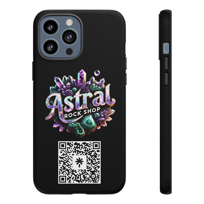 Crystal-Themed Phone Case for Astral Rock Shop, Durable Phone Cover for Gift Giving, Unique Mineral Lover's Accessory, Gemstone [...]