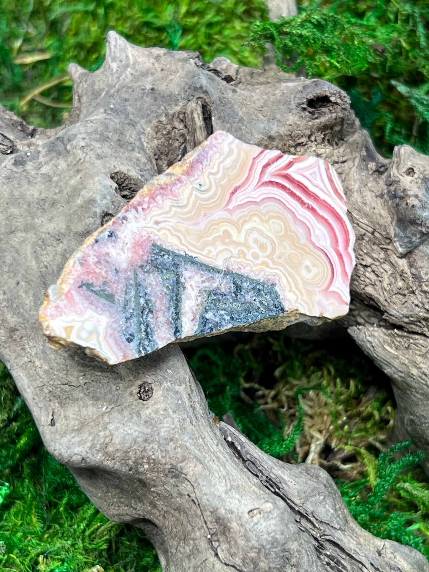 Polished Rhodochrosite Slab from Argentina