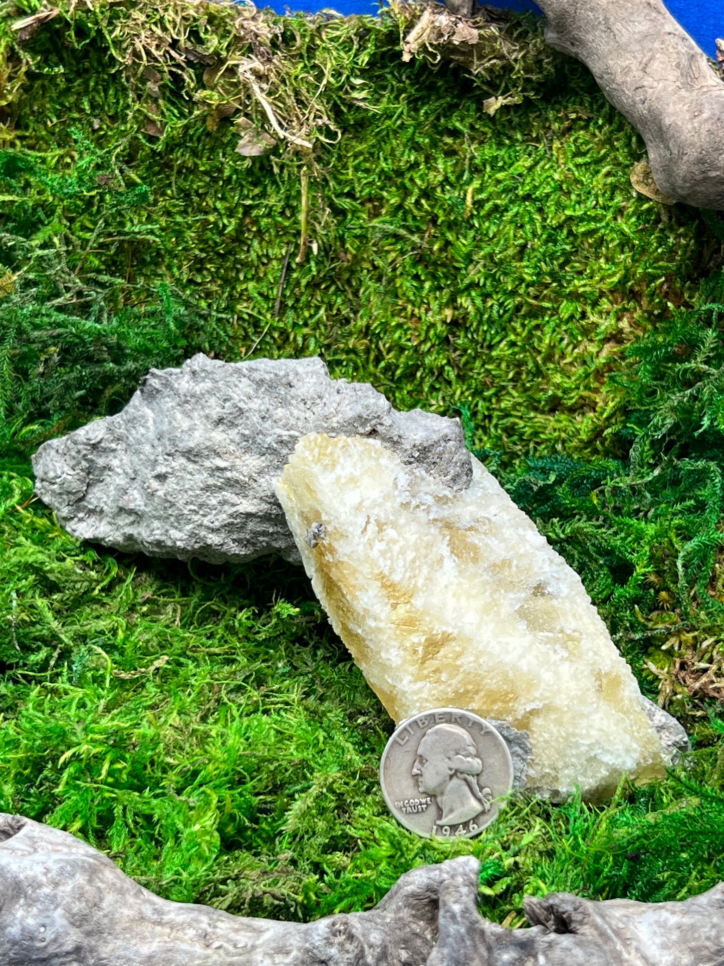 Natural Calcite Crystal from Santa Eulalia, Mexico