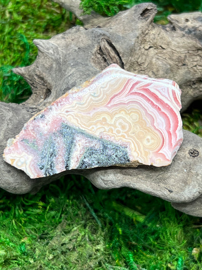 Polished Rhodochrosite Slab from Argentina