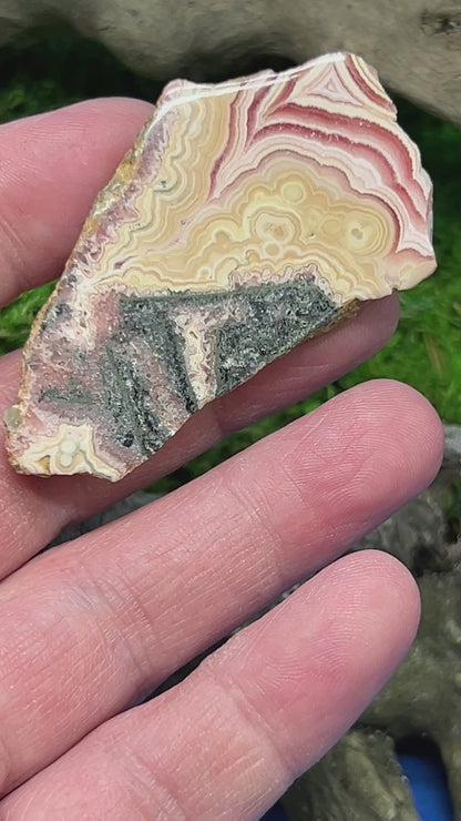 Polished Rhodochrosite Slab from Argentina